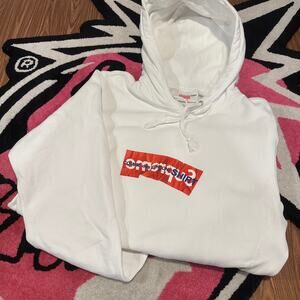 Supreme Comme Des Garcons SHIRT Box Logo Hooded Sweatshirt White M